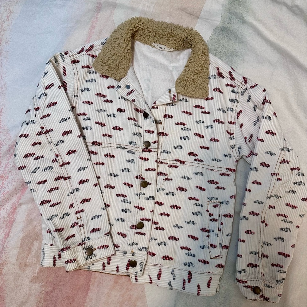 Fin and Vince Kids' Retro Cars Corduroy Jacket